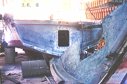 26豊漁丸 表改造 改造前 表部作成 表部切断