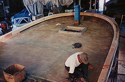 26豊漁丸 表改造 デッキ作成中